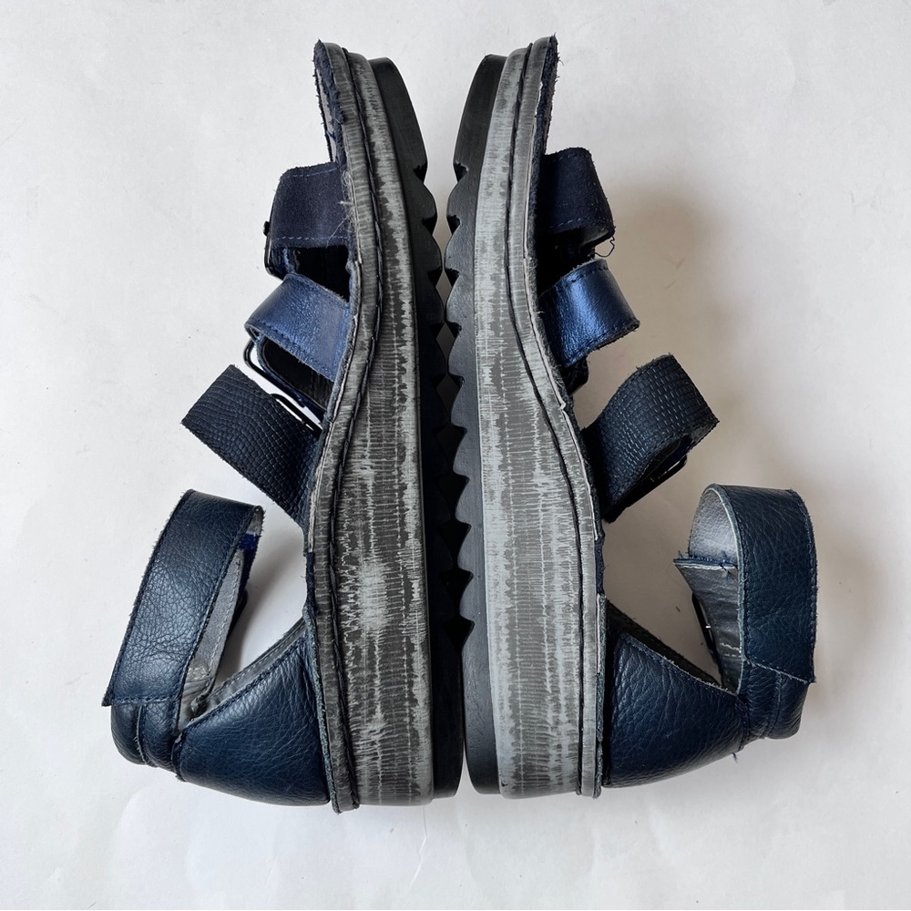 Naot Gladiator Navy Blue Leather Strappy Sandal Size EUR 36 US 5 - Picture 7 of 11